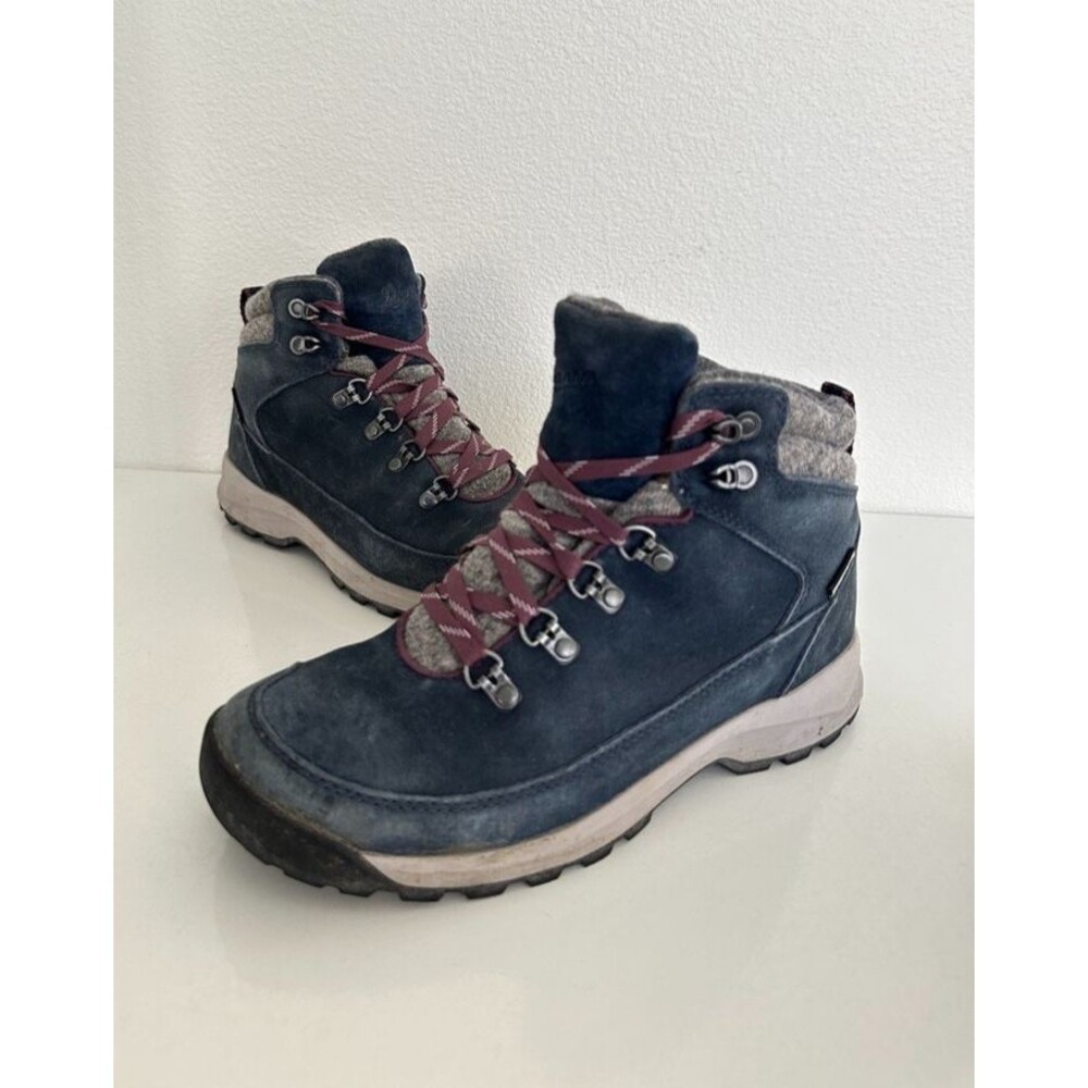 Danner Adrika Hiking Boots Wool Navy Purple Waterproof Leather Women's 7.5 EU 38
